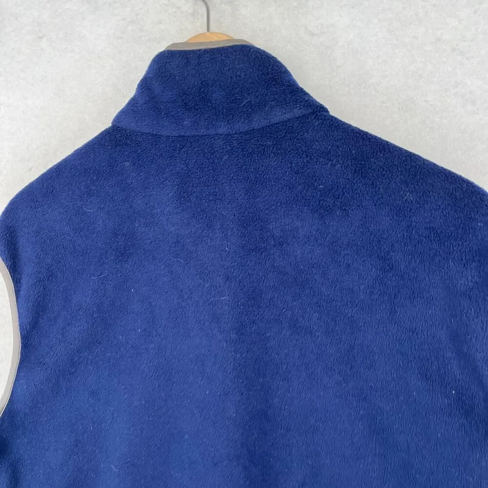 ST. JOHN'S BAY Vest Mens M LITTLE RIVER SC Fleece Full Zip Sleeveless Blue